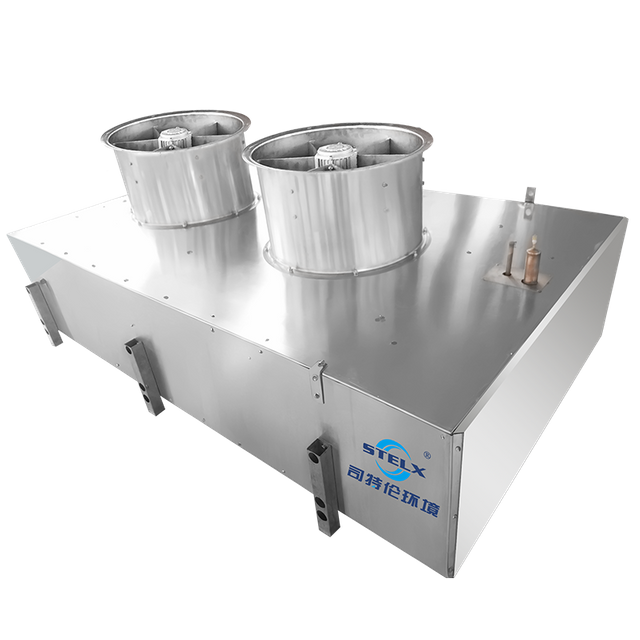 Vertical Spiral Auto Defrost Impingement Tunnel Freezer Evaporator For Sea Food