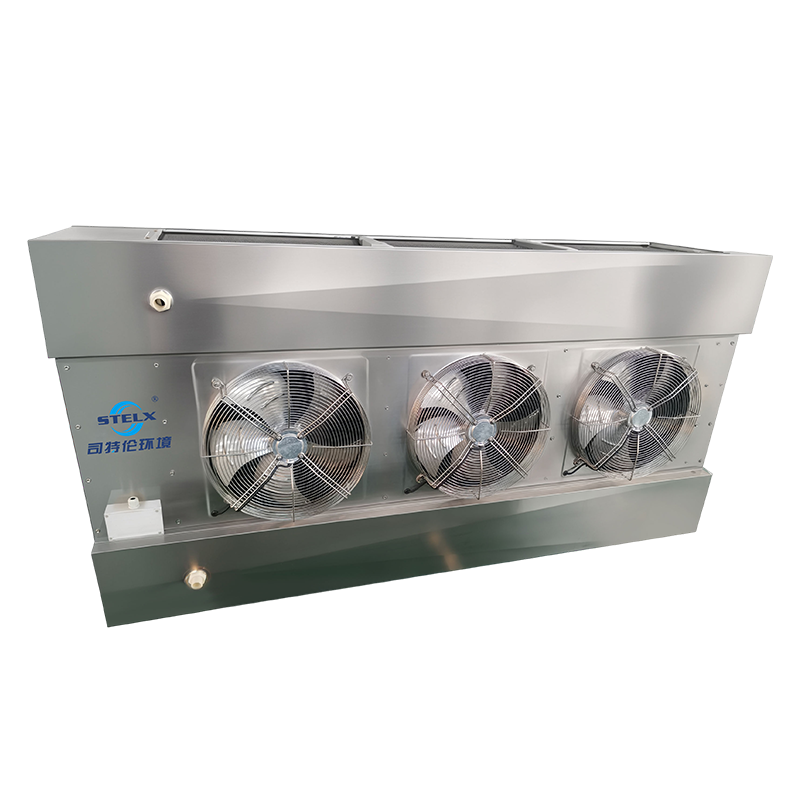 Comercial Industrial EC Fans Dual Discharge Air Cooler Evaporator For Food Processing Plant