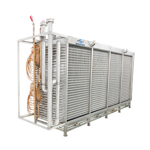 CO2-Ready Low-Temperature Food-Grade Flash Freezing Fluidized Bed IQF Freezer Evaporator