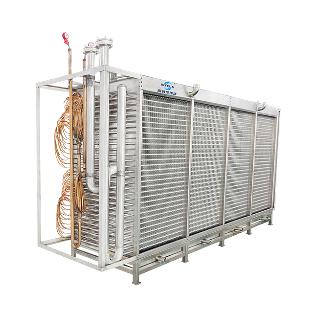 CO2-Ready Low-Temperature Food-Grade Flash Freezing Fluidized Bed IQF Freezer Evaporator