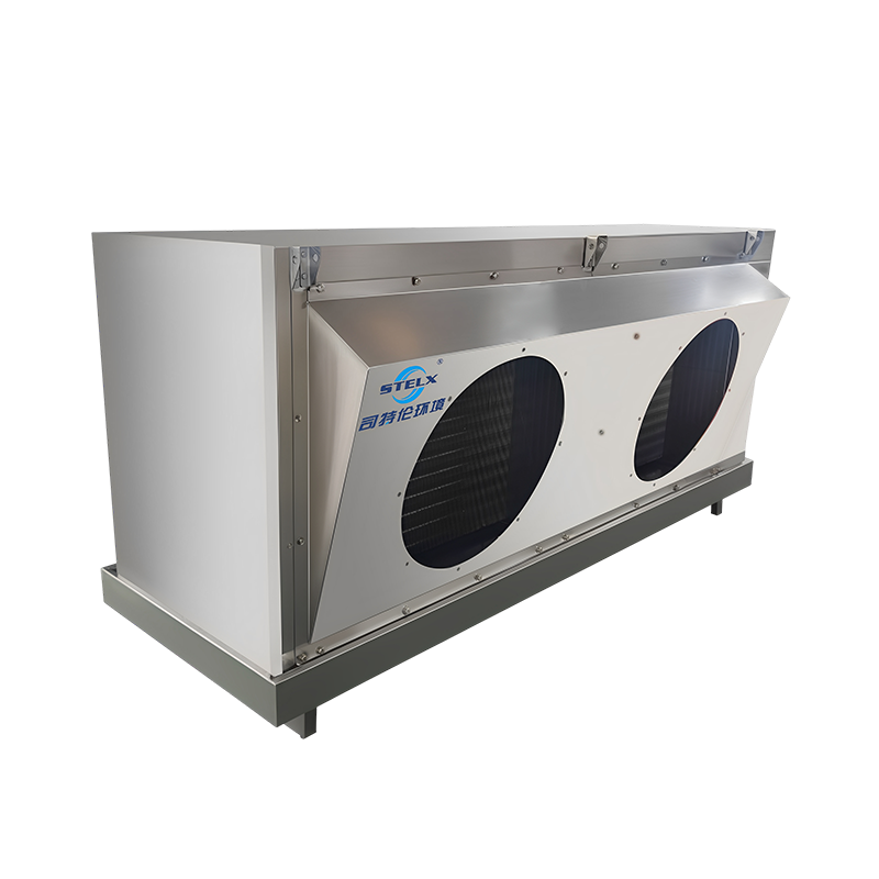 Low Noise Reliable Performance Oblique Draft Industrial Blast Freezer Evaporator 