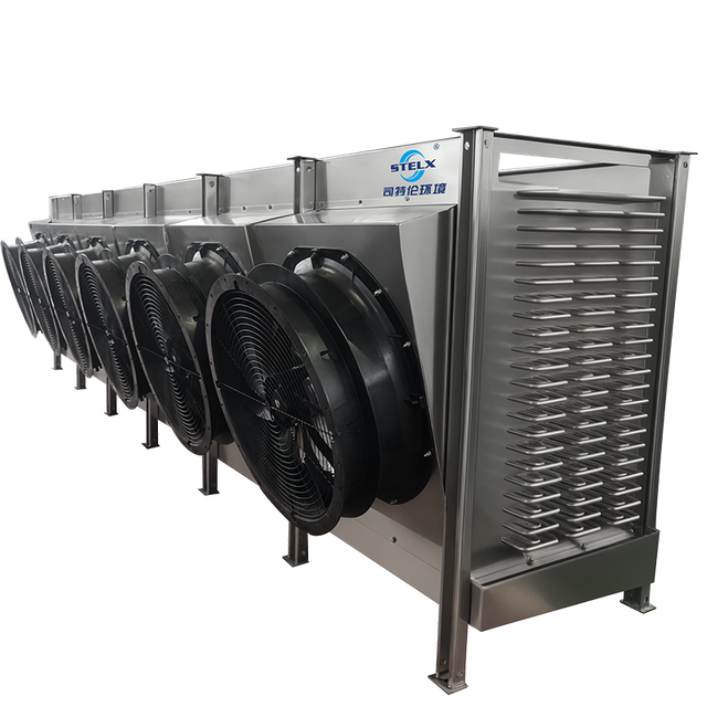 Low Noise Reliable Performance Oblique Draft Industrial Blast Freezer Evaporator 