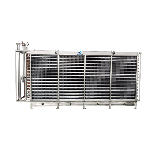 CO2-Ready Low-Temperature Food-Grade Flash Freezing Fluidized Bed IQF Freezer Evaporator