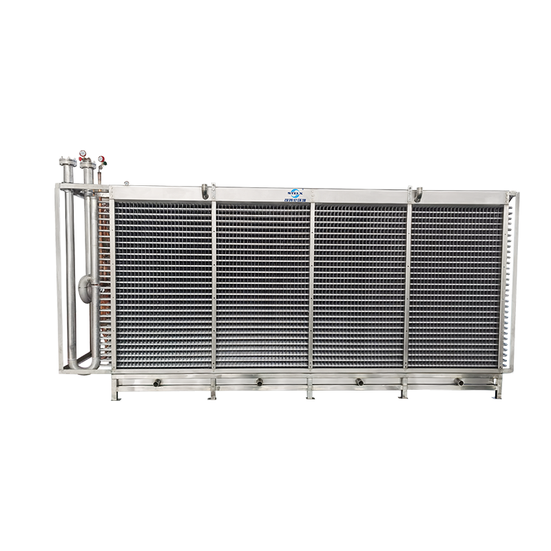 CO2-Ready Low-Temperature Food-Grade Flash Freezing Fluidized Bed IQF Freezer Evaporator