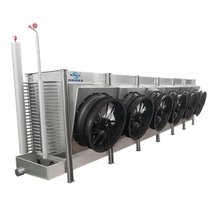 Low Noise Reliable Performance Oblique Draft Industrial Blast Freezer Evaporator 