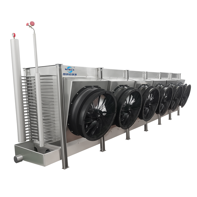 Low Noise Reliable Performance Oblique Draft Industrial Blast Freezer Evaporator 