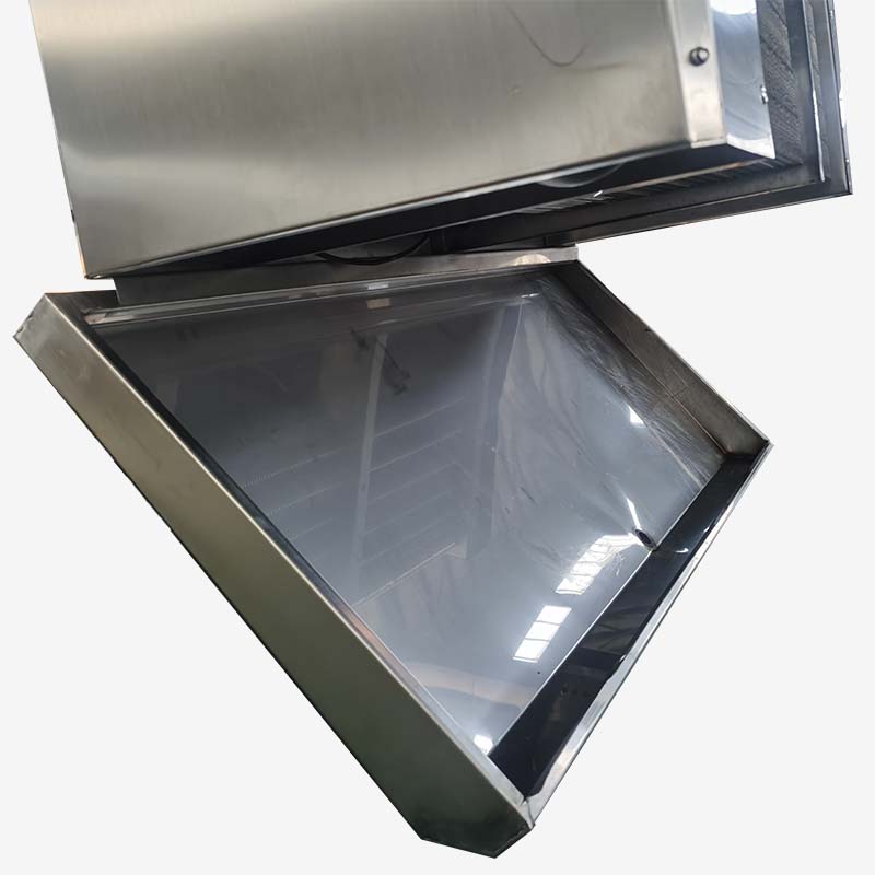 Hinged water tray